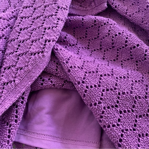 BOSTON PROPER PURPLE MIDI DRESS - Picture 11 of 14